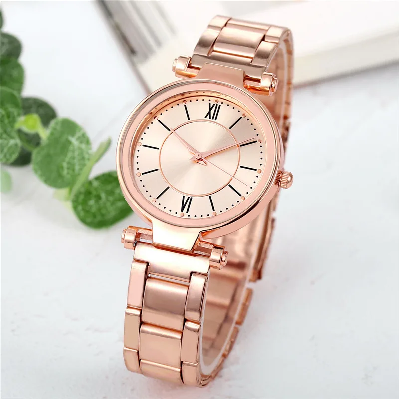 Rose Gold-Tone Classic Quartz Dress Watch