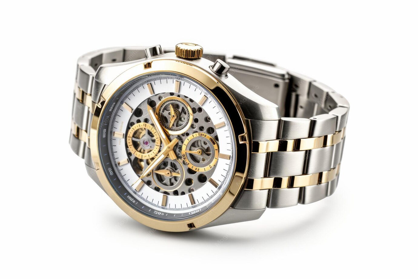 Two-Tone Chronograph Watch