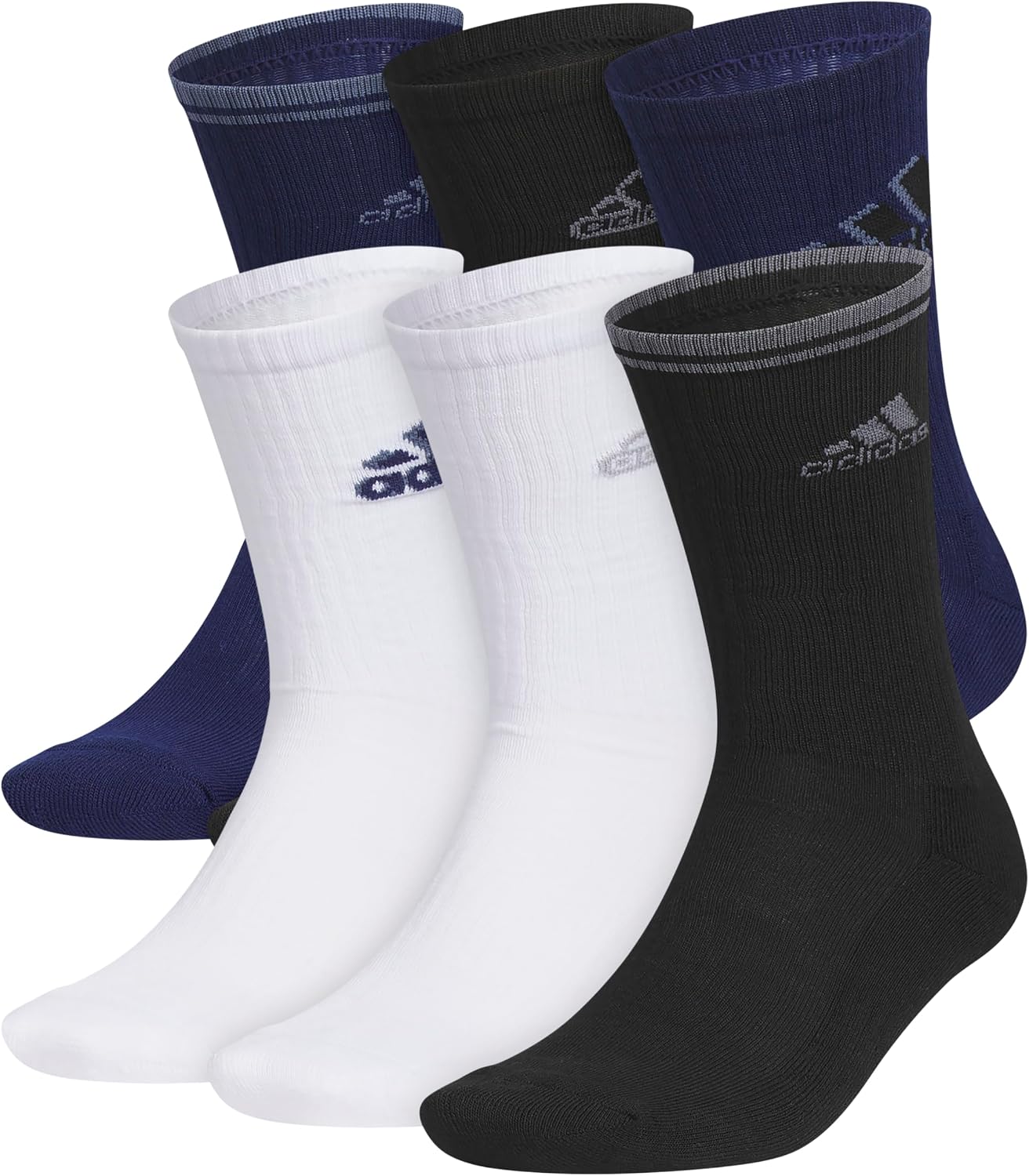 Adidas Cushioned Crew Socks (6-Pack)