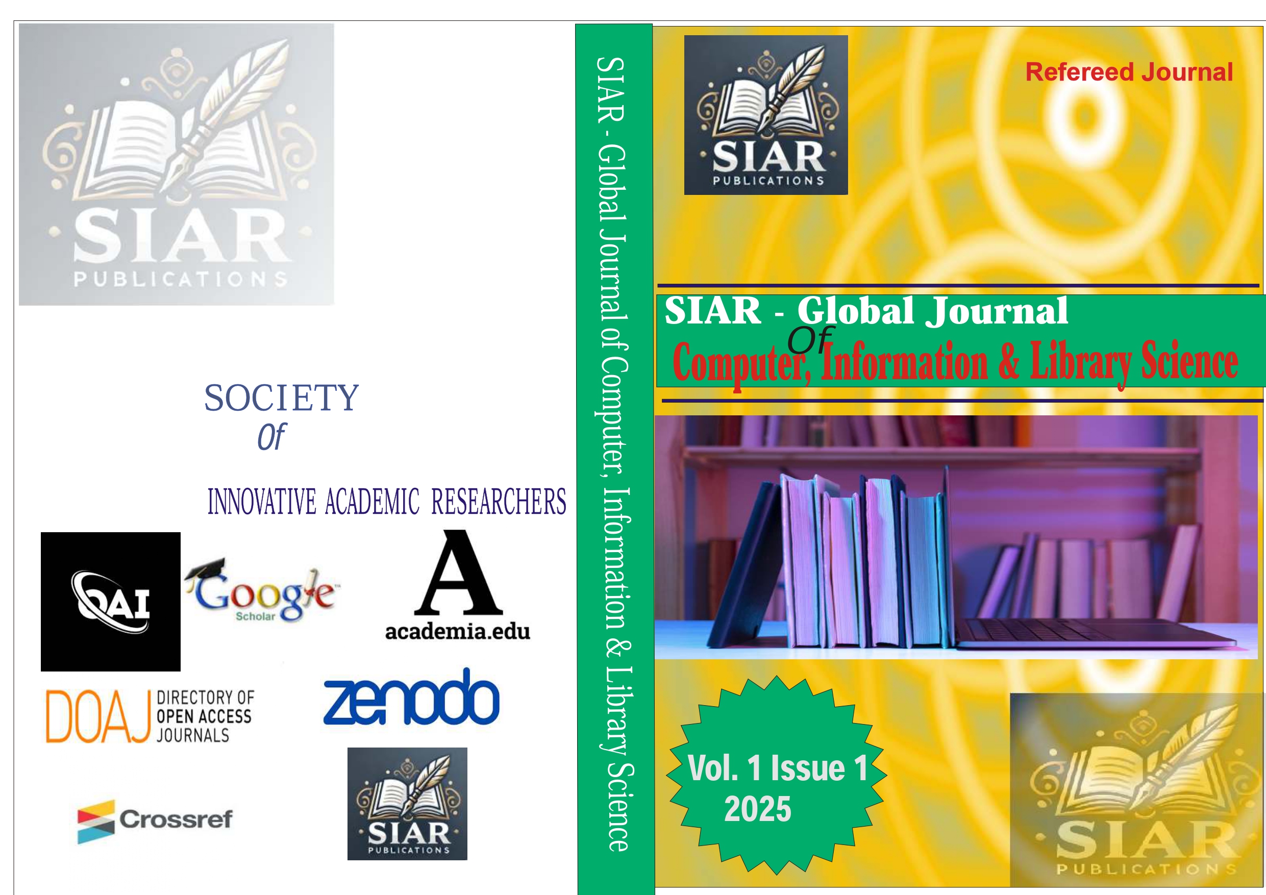 SIAR-Global Journal of Computer, Information & Library Science cover