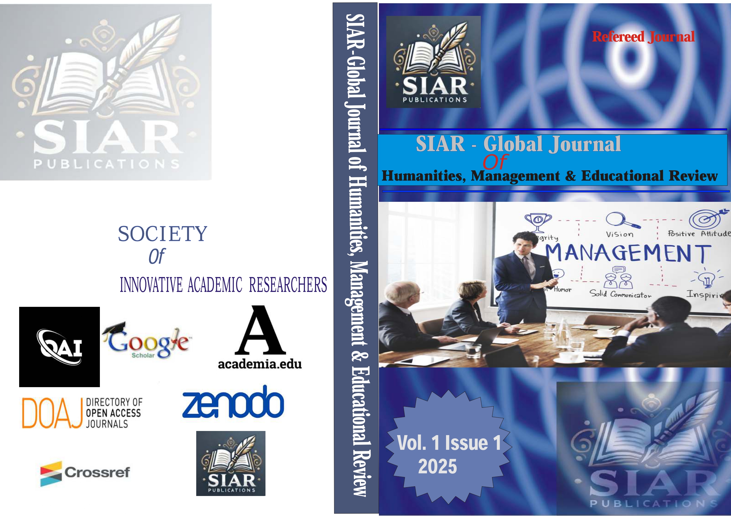 SIAR-Global Journal of Humanities, Management & Educational Review cover