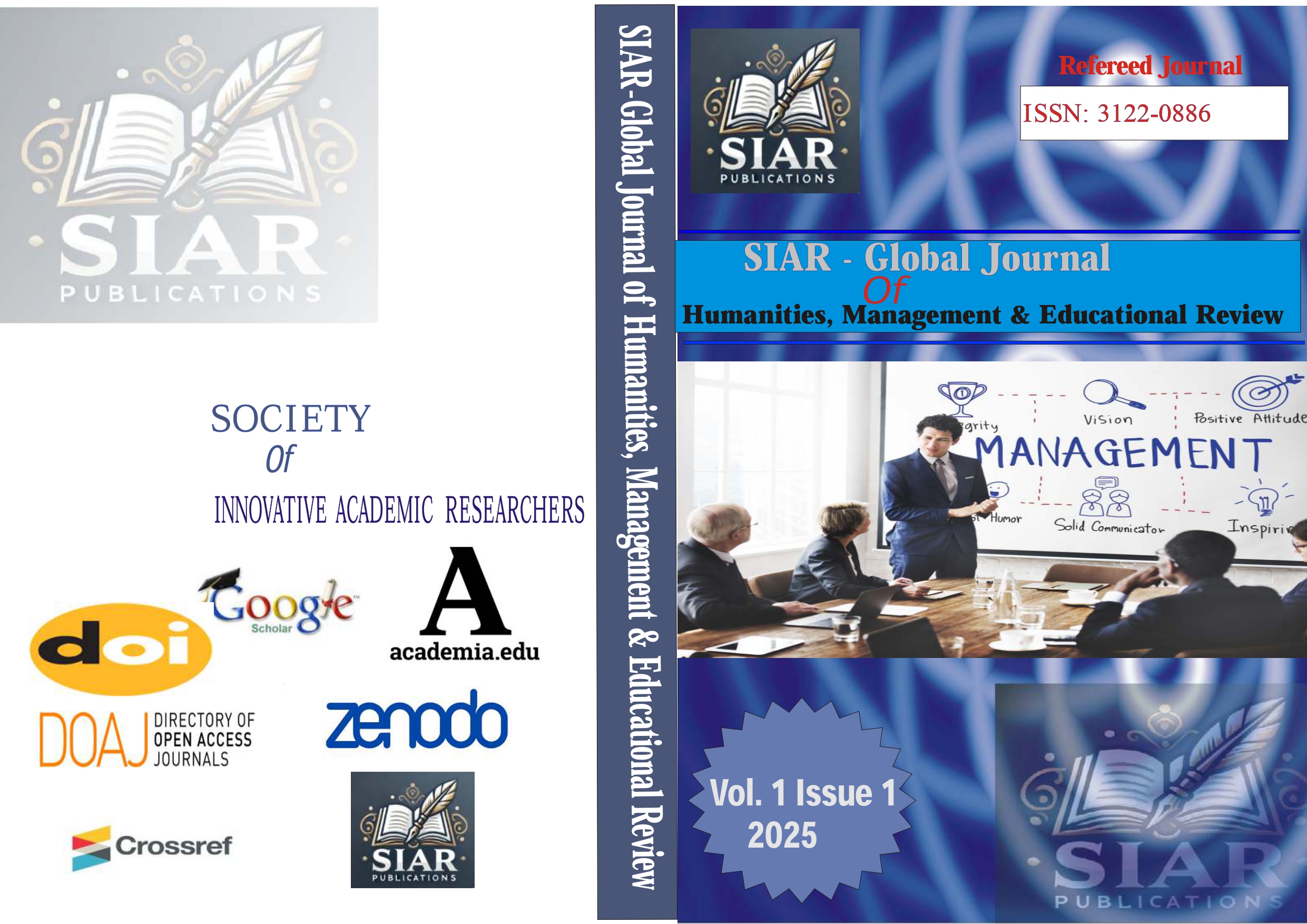 SIAR-Global Journal of Humanities, Management & Educational Review cover