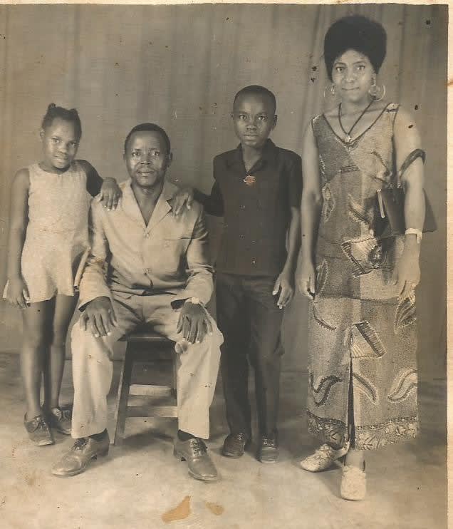 Georges avec sa famille