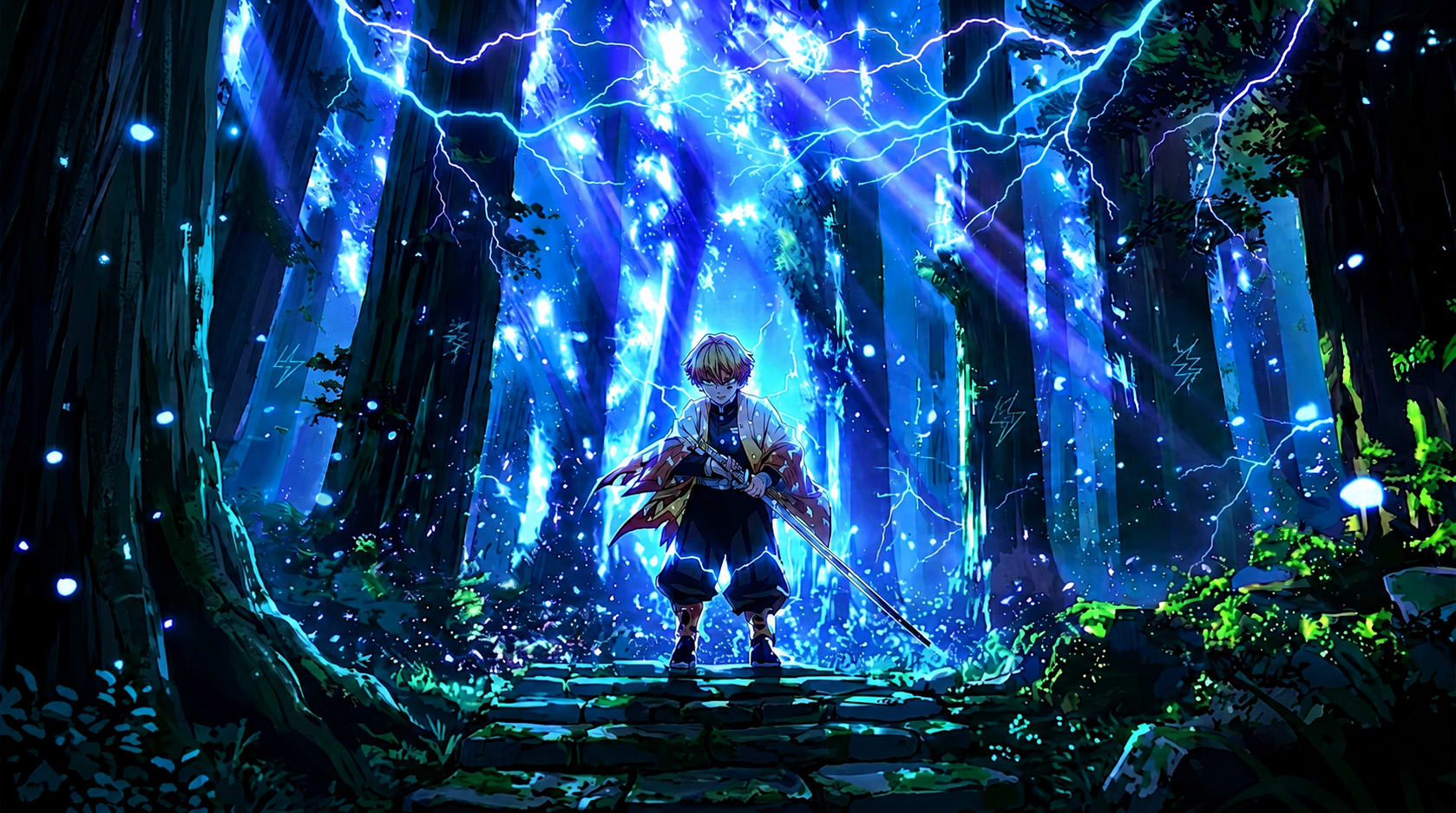 Zenitsu 4K DemonSlayer Wallpaper High Quality Wallpaper