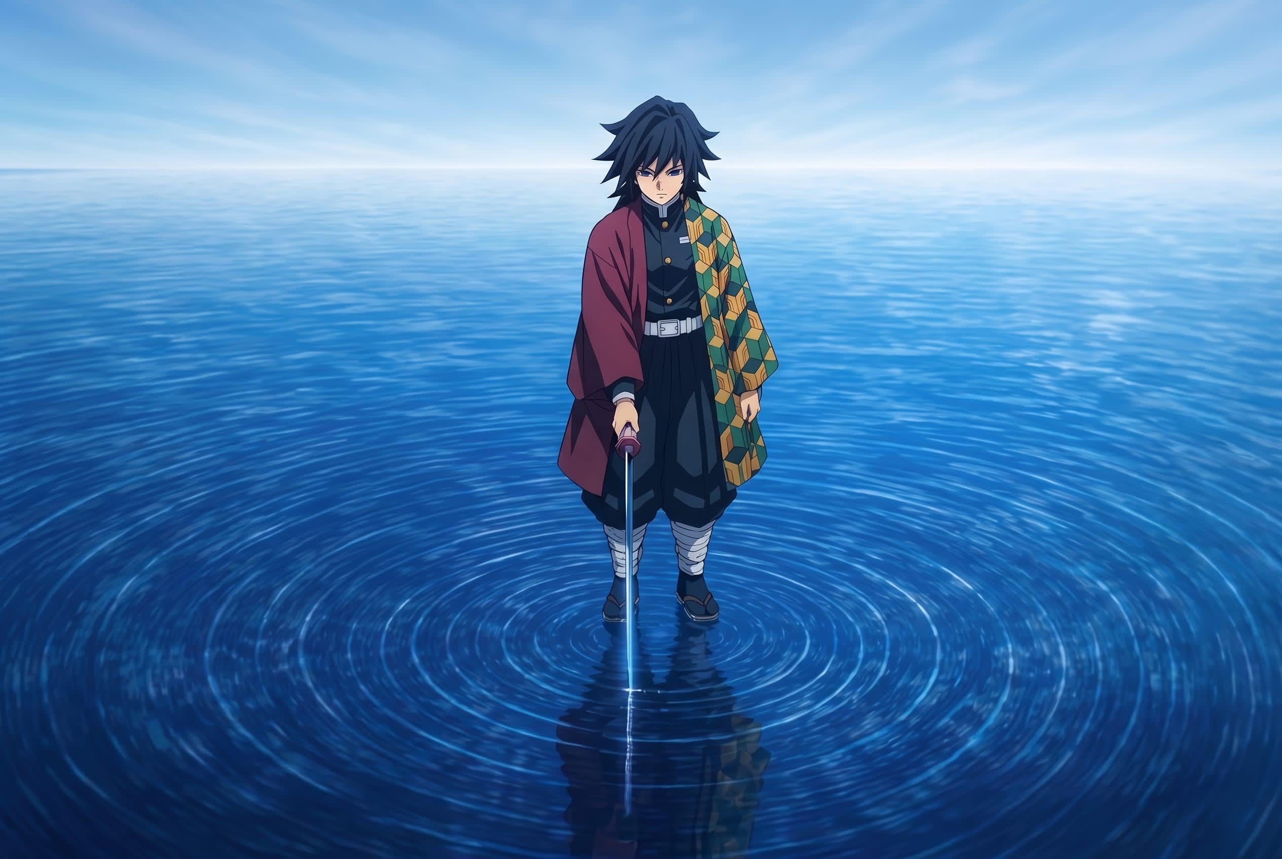 Giyu Tomioka   Dead Calm   Demon slayer High Quality Wallpaper