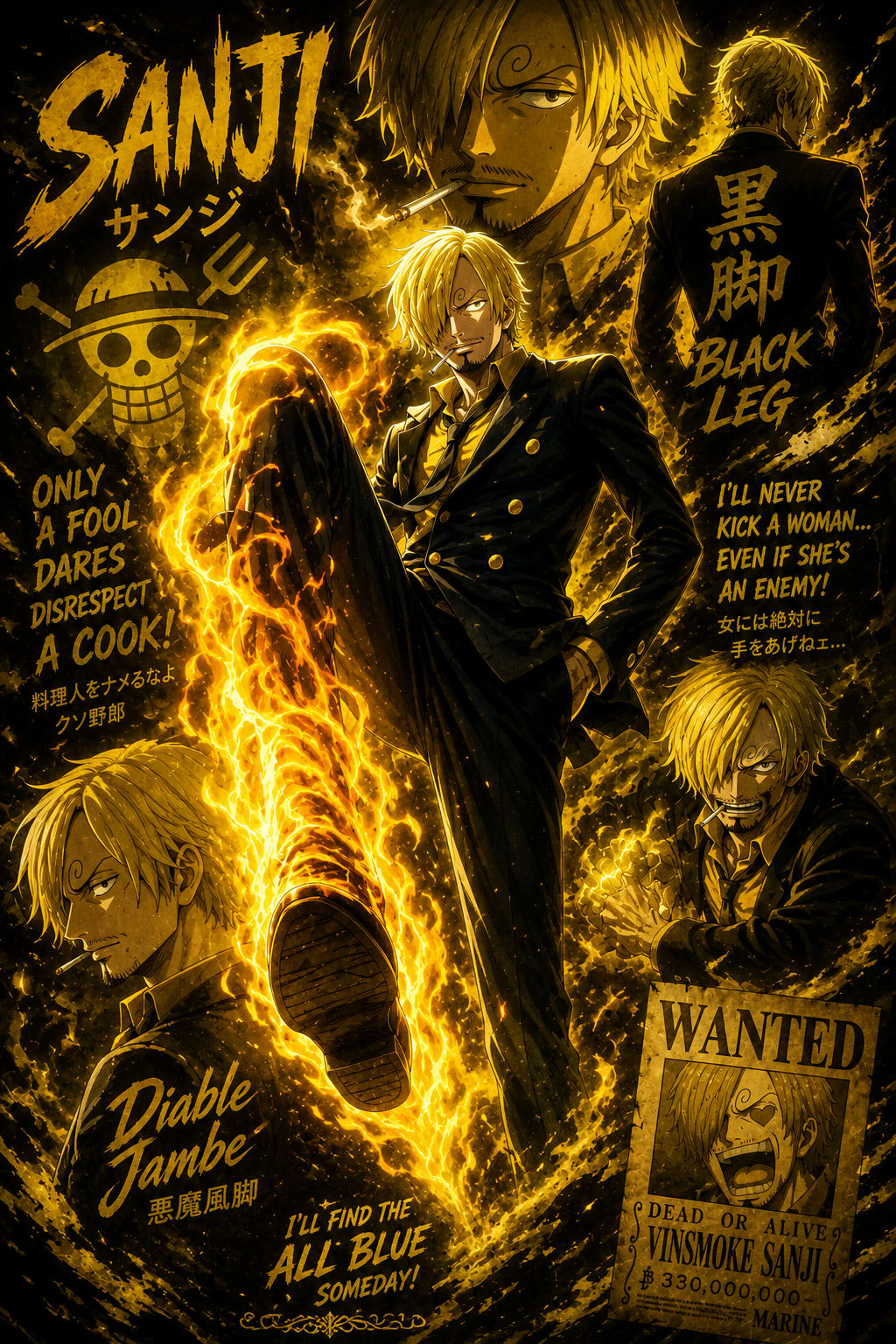 Sanji One Piece Wallpaper HD High Quality Wallpaper