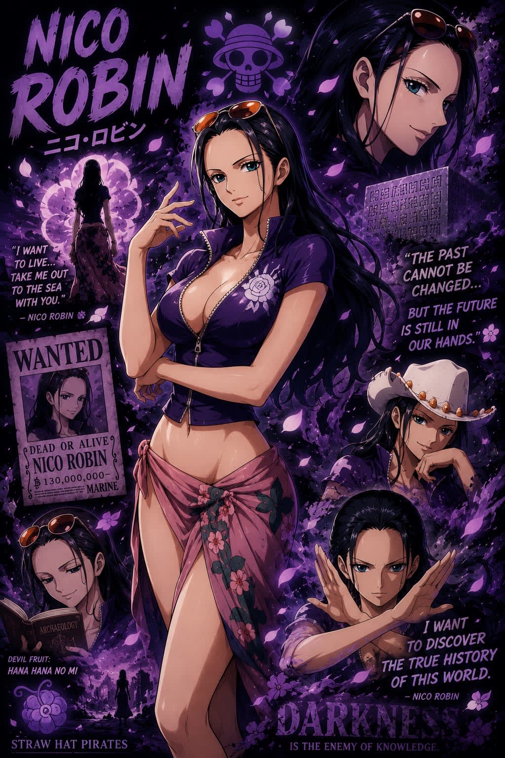 Nico Robin One Piece Wallpaper HD High Quality Wallpaper