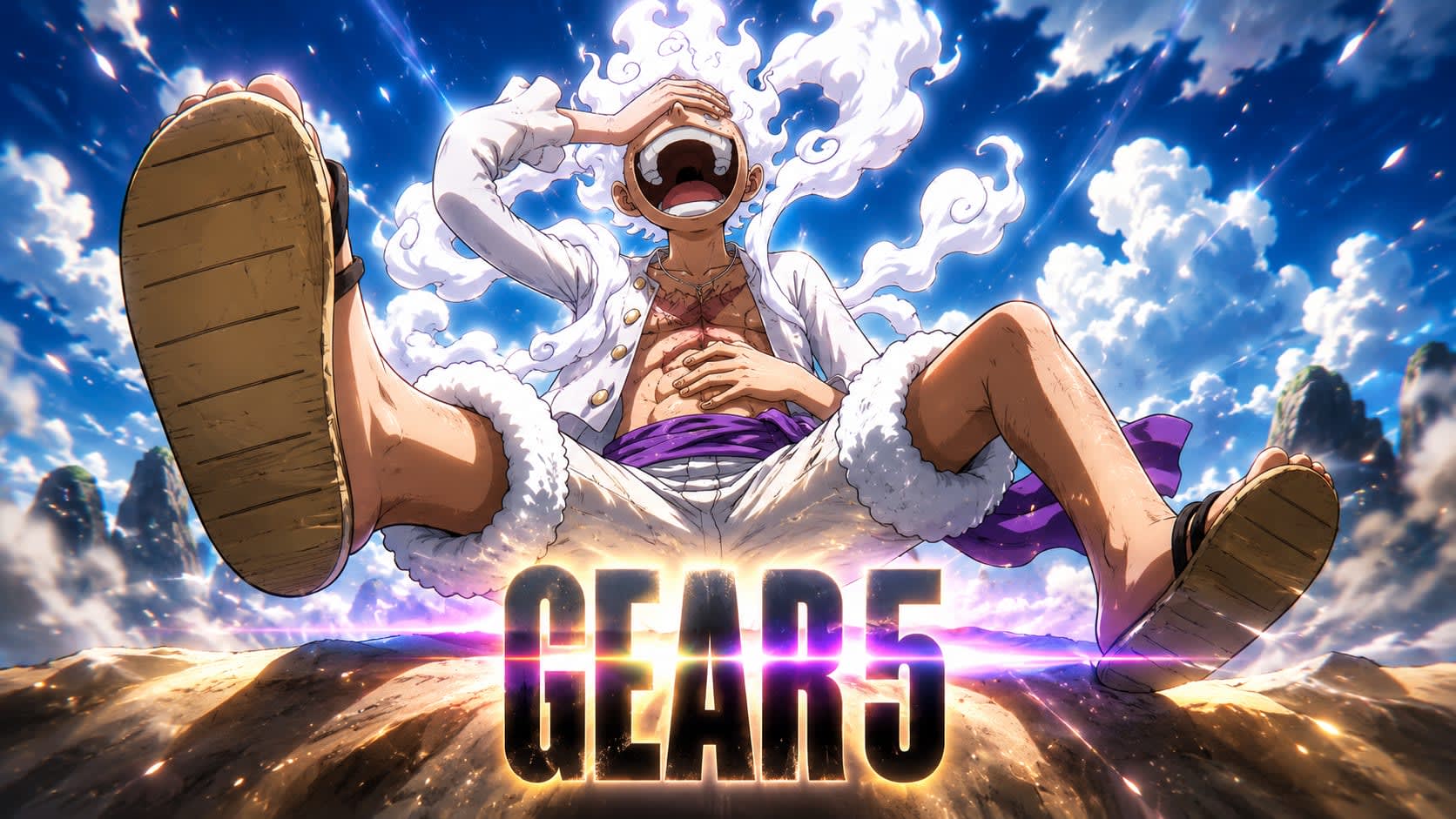 Luffy Gear 5 Wallpaper HD High Quality Wallpaper