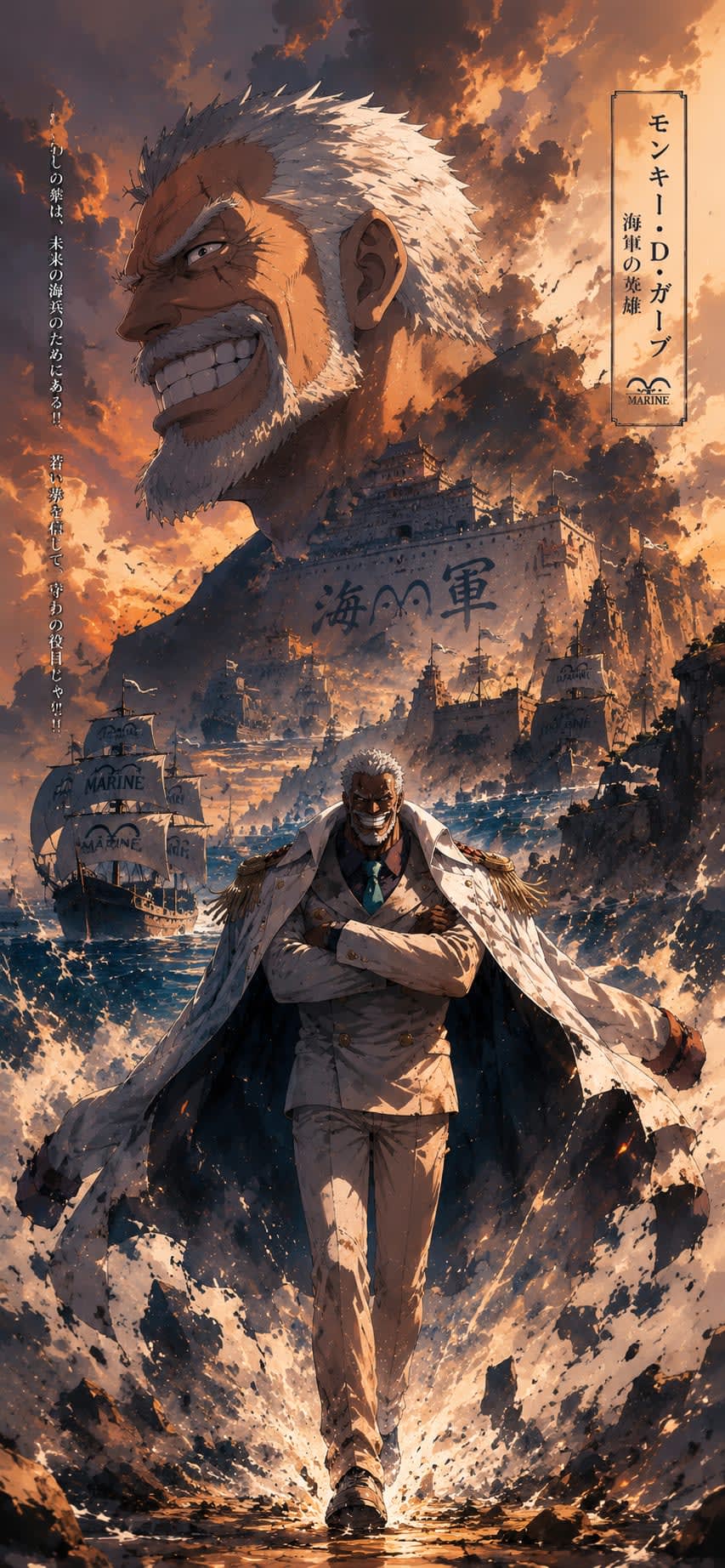 Garp — The Marine Hero High Quality Wallpaper