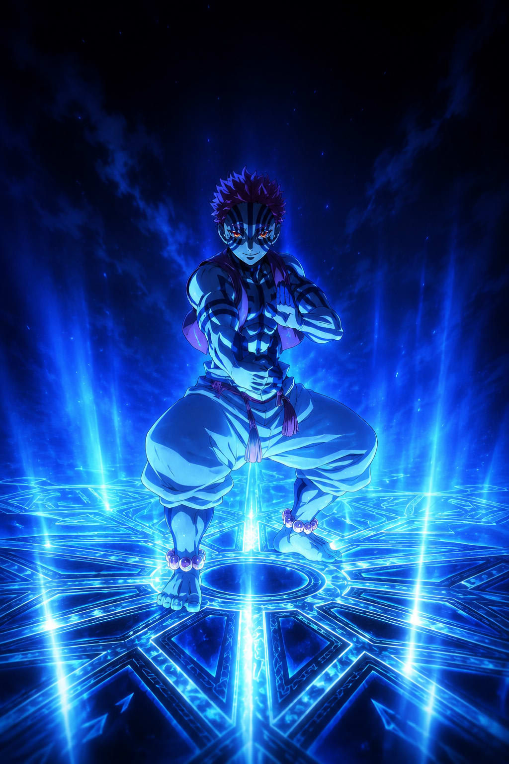 Akaza Destructive Death 4K Wallpaper High Quality Wallpaper