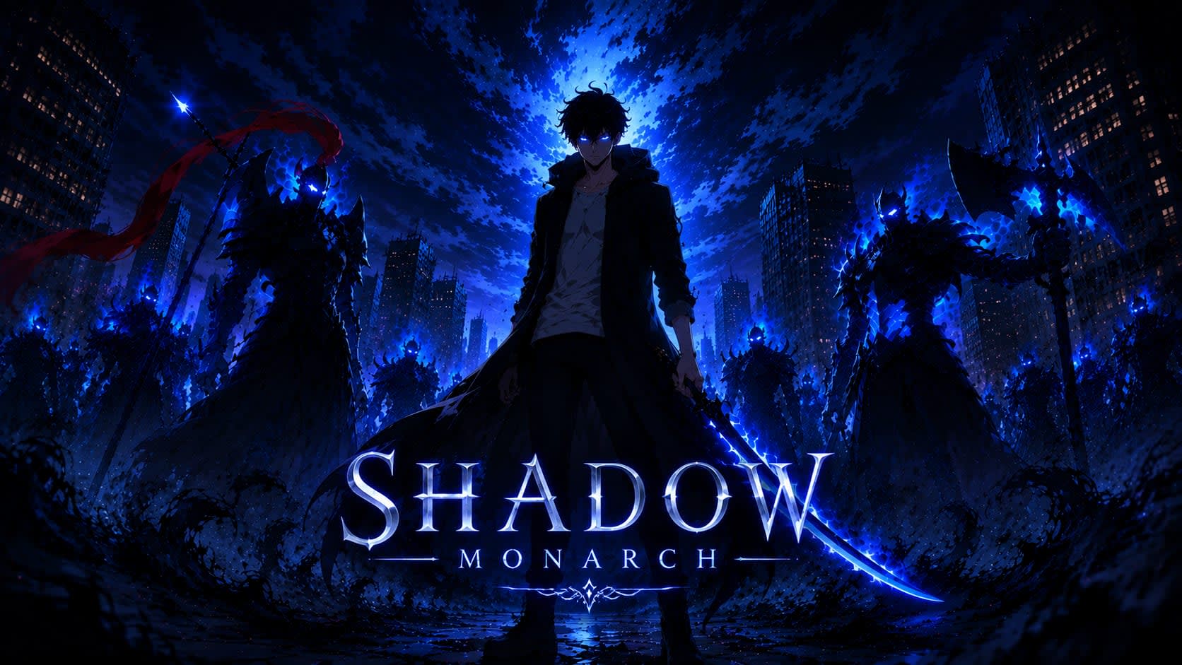 SHADOW MONARCH SOLO LEVELING WALLPAPER High Quality Wallpaper
