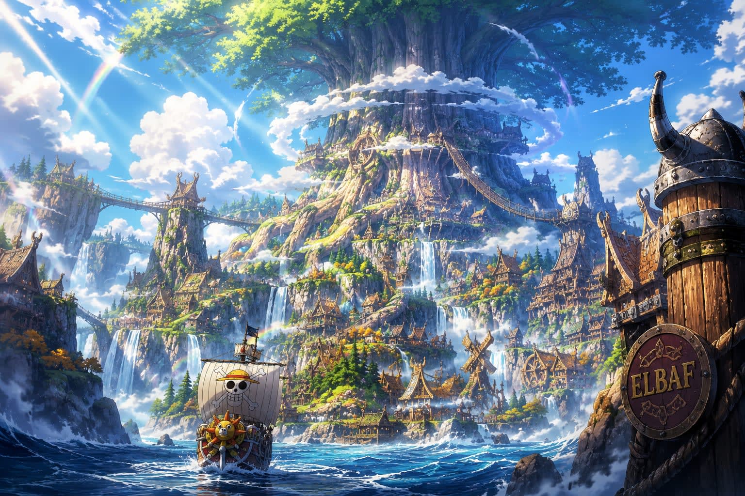 Elbaf – The Land of Giants | One Piece 4K Wallpaper High Quality Wallpaper
