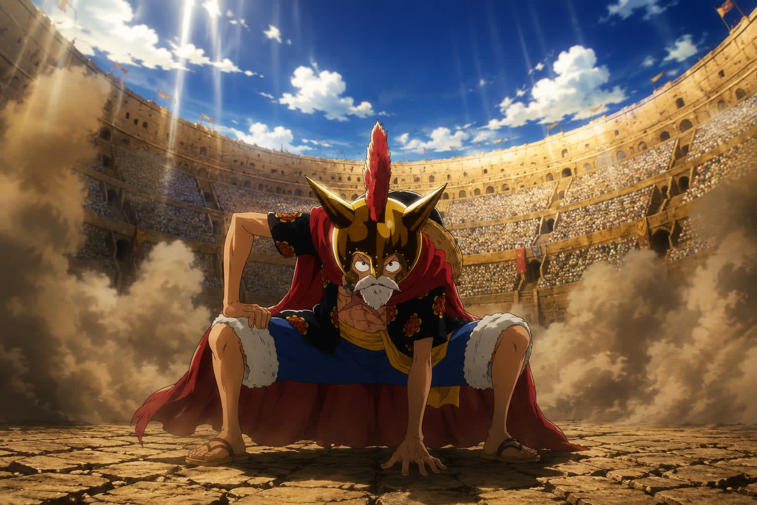 Lucy in the Corrida Colosseum | One Piece 4K Wallpaper High Quality Wallpaper