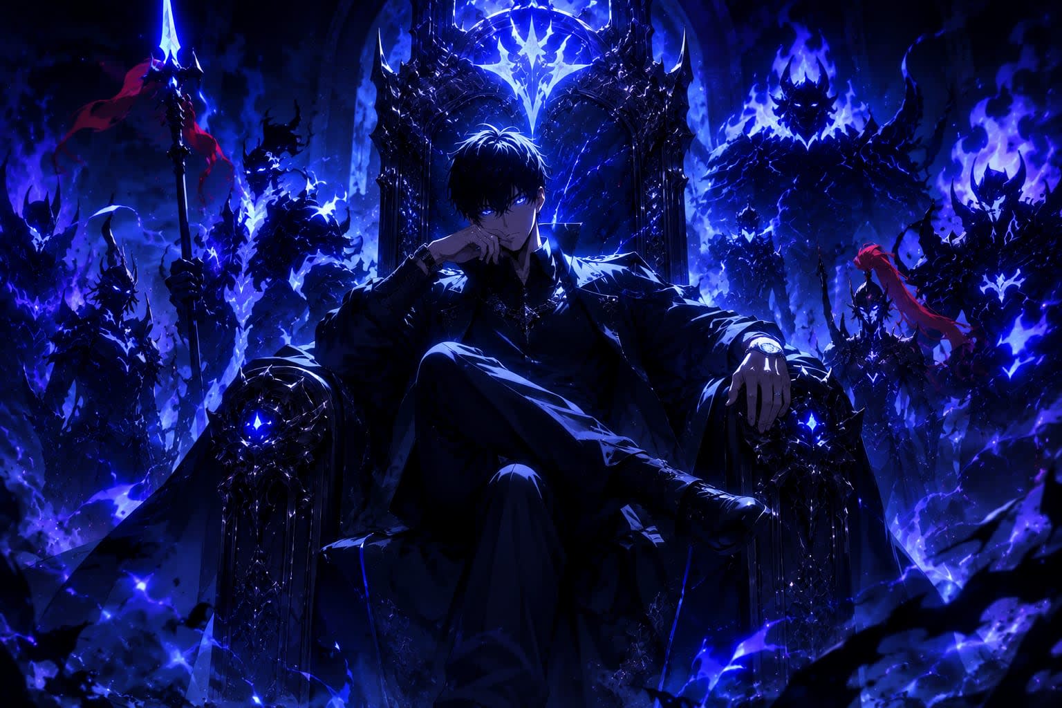 Sung Jinwoo – Monarch Ascension| Solo Leveling 4K Wallpaper High Quality Wallpaper