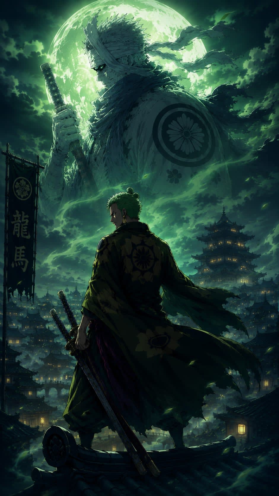 Zoro & Ryuma 4K Wallpaper High Quality Wallpaper