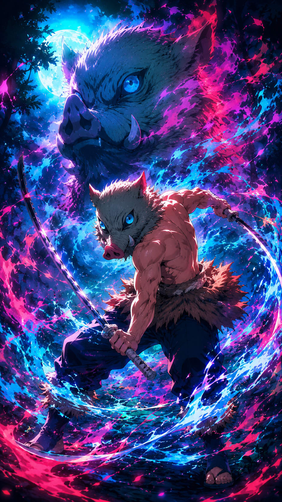 Lord of Beast Breathing | Inosuke Hashibira 4K Wallpaper High Quality Wallpaper