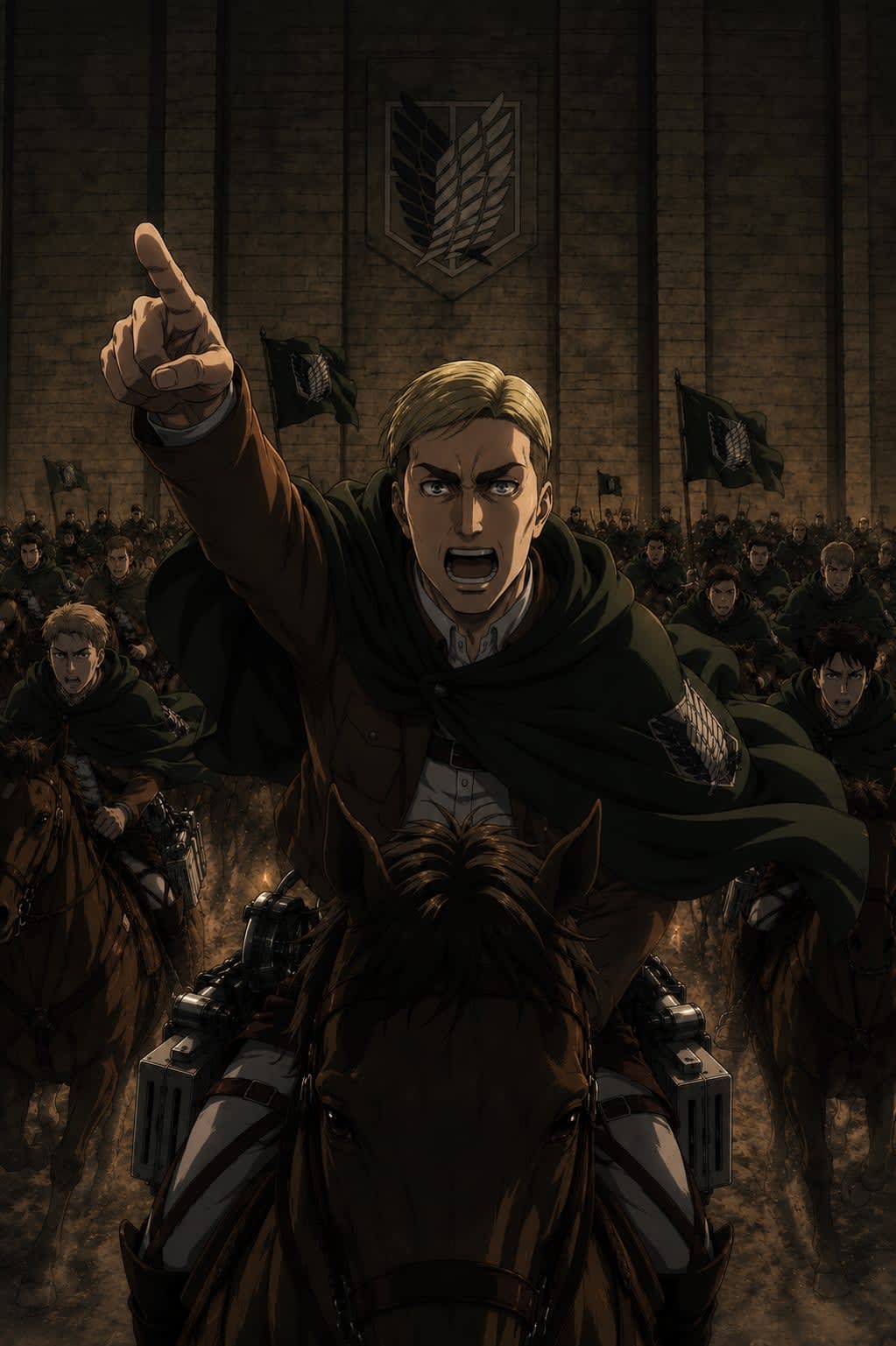 Erwin Smith: The Last Charge | Attack on Titan HD wallpaper High Quality Wallpaper
