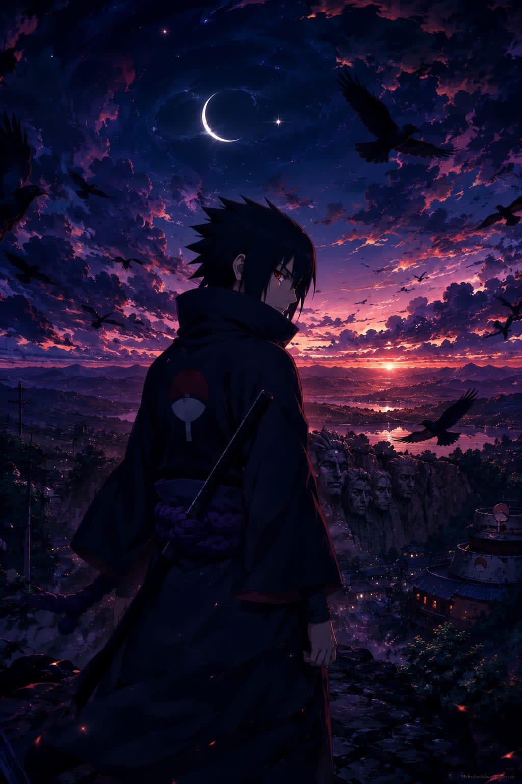 Epic Sasuke Uchiha 4K Anime Background High Quality Wallpaper