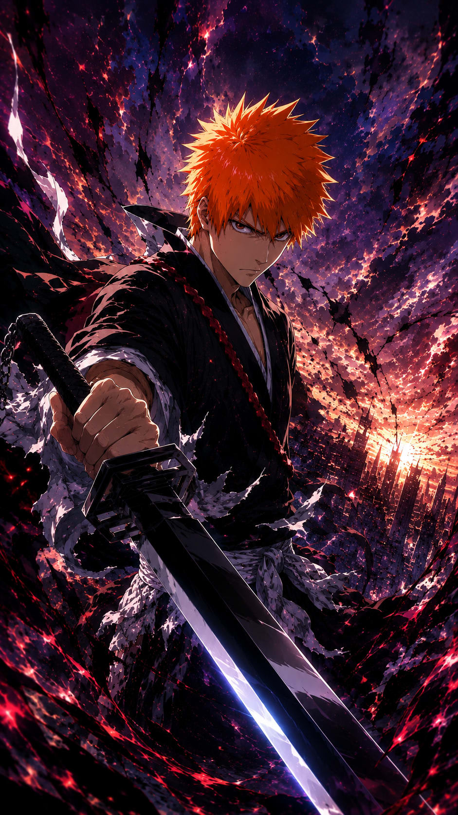Bleach Ichigo 4K HD Wallpaper for iPhone & Android | Epic Anime Background High Quality Wallpaper