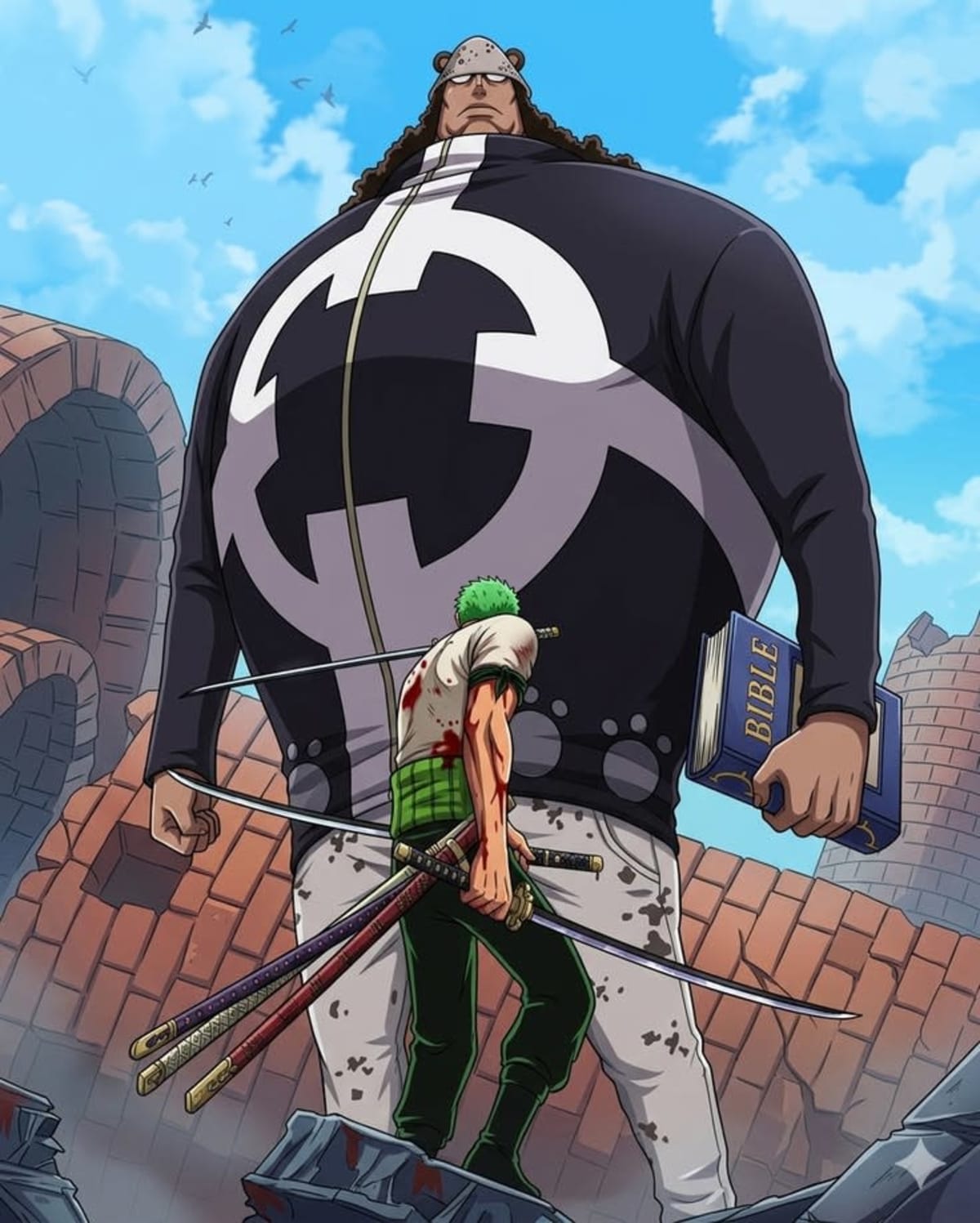 Zoro Vs Barthlomew Kuma High Quality Wallpaper