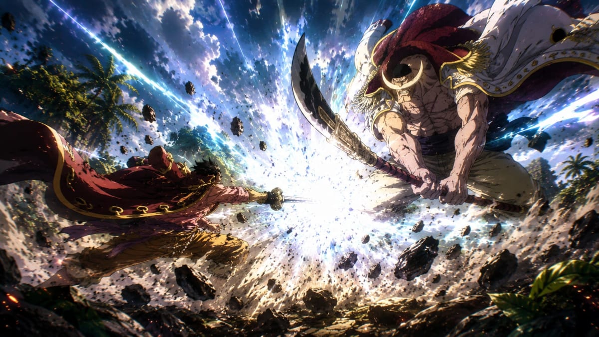 Gol'D Roger VS WhiteBeard One piece Wallpaper High Quality Wallpaper