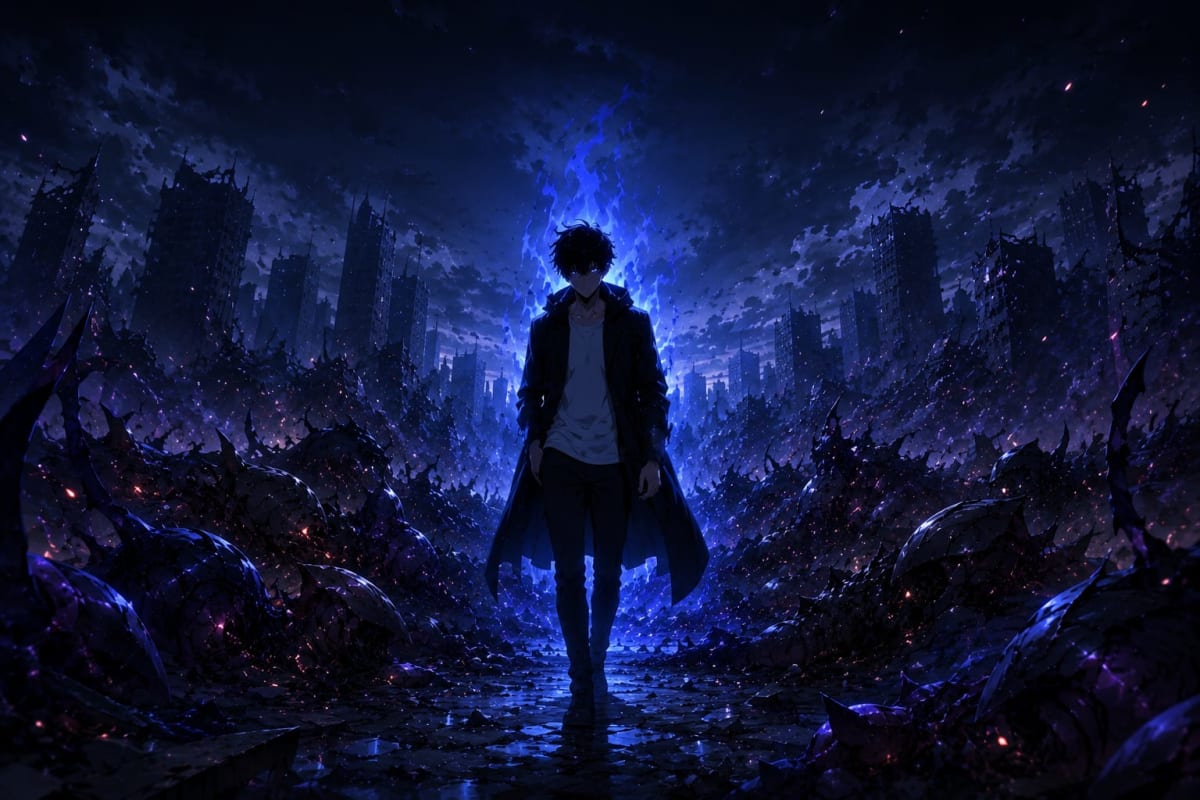 Sung Jinwoo – The Hunter Who Stood Alone | Solo Leveling 4K Wallpaper High Quality Wallpaper