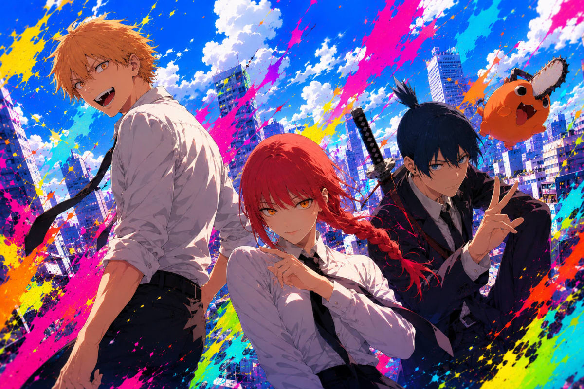 Denji, Makima & Aki Hayakawa 4K Wallpaper High Quality Wallpaper