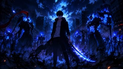 Arise: Shadow Monarch Solo Leveling Wallpaper High Quality Wallpaper