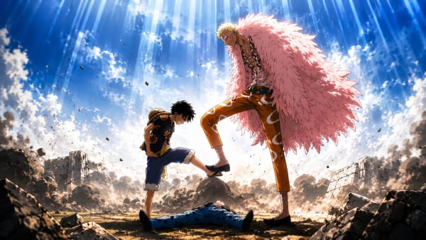Luffy vs Doflamingo Final Battle 4K Wallpaper High Quality Wallpaper