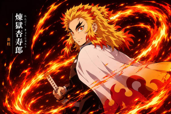 Kyojuro Rengoku – Set Your Heart Ablaze High Quality Wallpaper