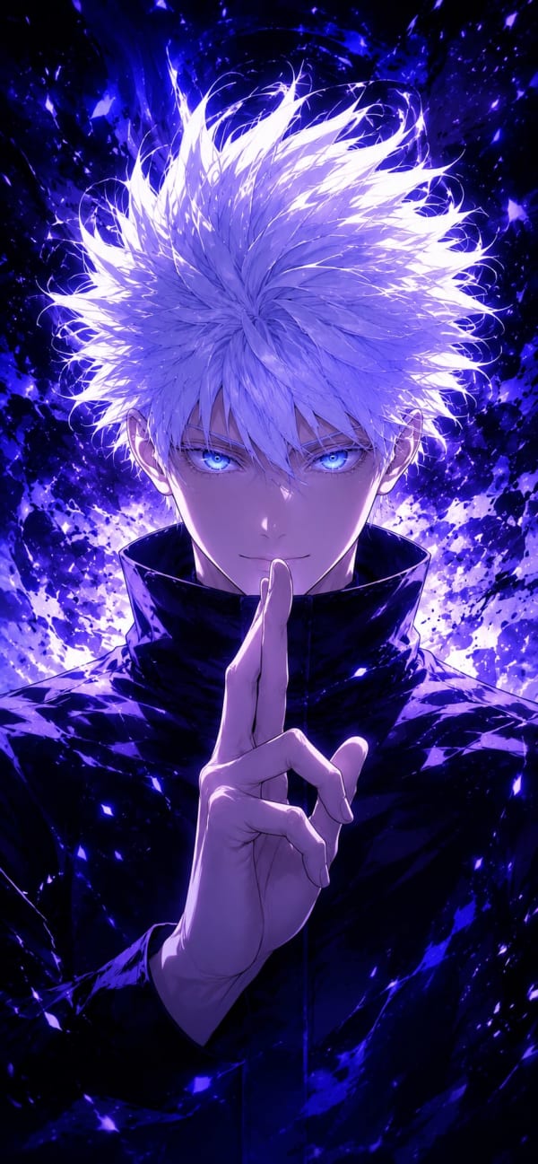 Gojo Satoru 4K AMOLED Wallpaper for Android & iPhone High Quality Wallpaper