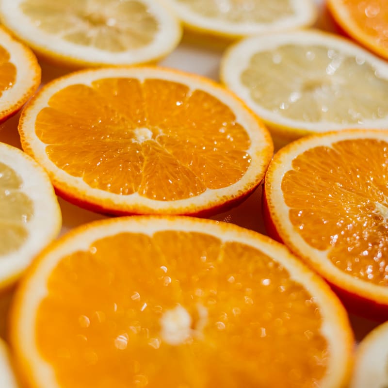 Cut citrus fruits — Immune Boost IV therapy
