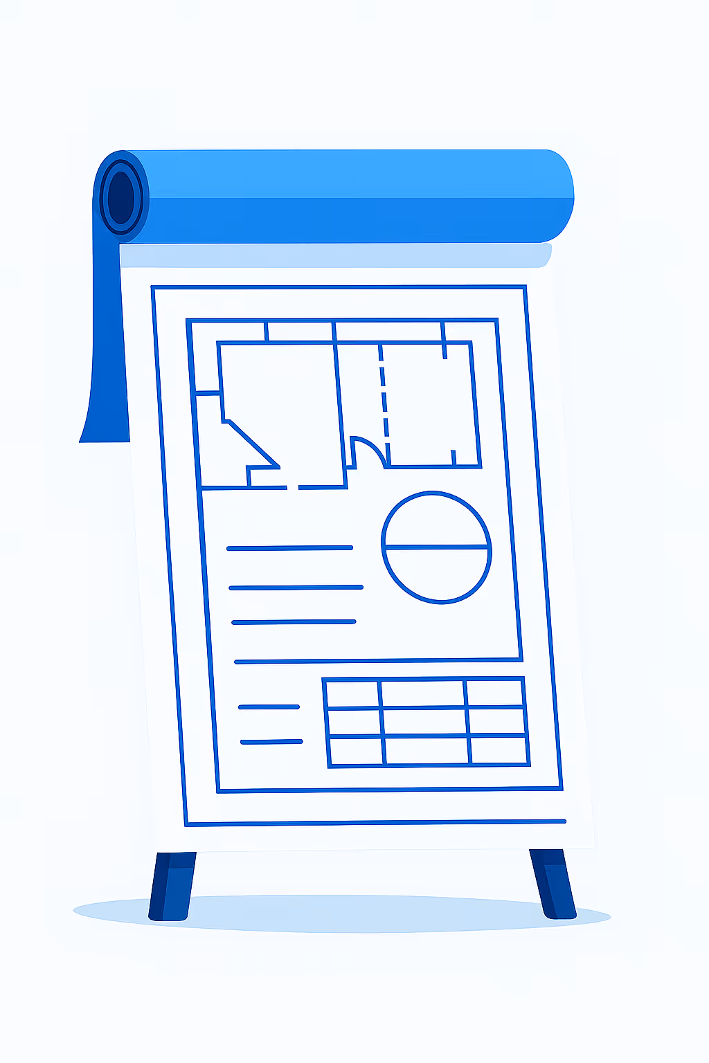 Engineering print — site plans, surveys, and technical drawing printing