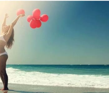 Enceinte à la plage