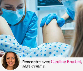 Caroline Brochet sage-femme accouchement covid masques cagnotte solidaire