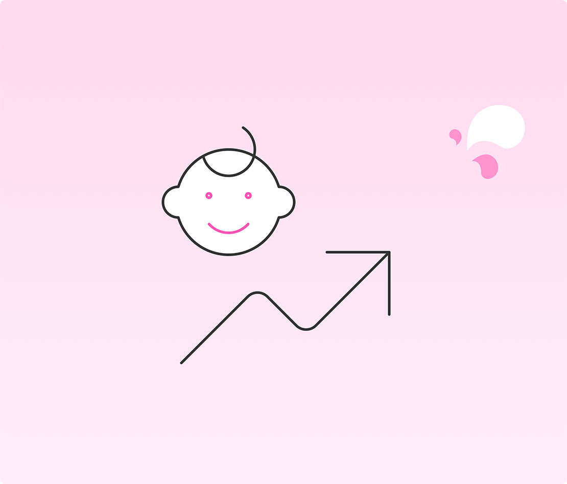 Symbole-Courbe-de-croissance-de-bebe