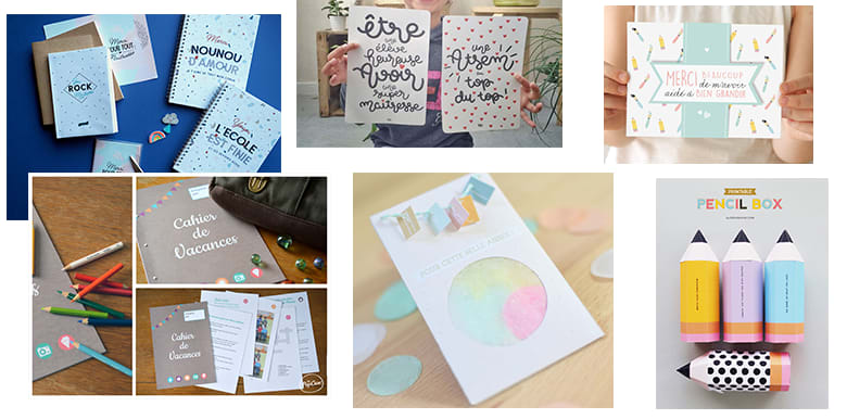 6 printables pour remercier la maîtresse