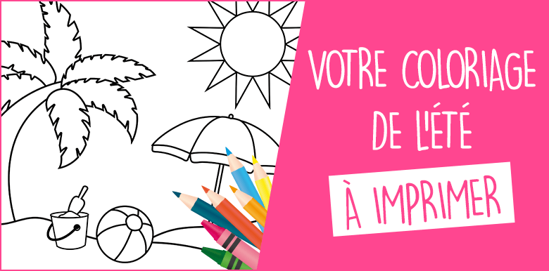 Votre coloriage de l'été à imprimer