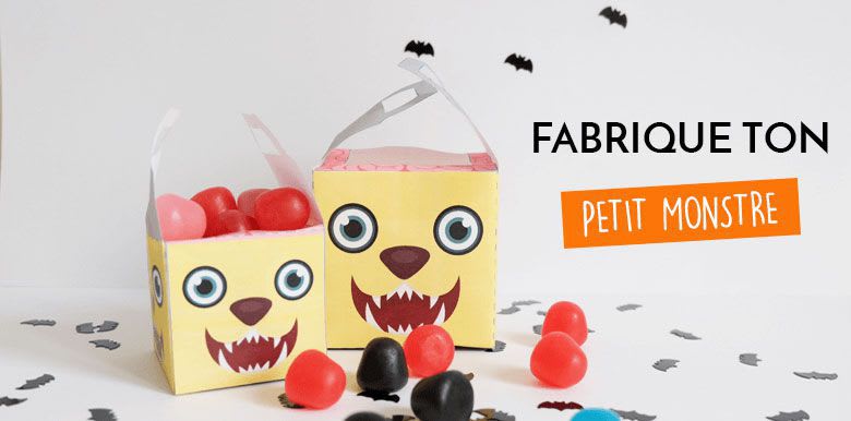 Halloween : ma boîte à bonbons monstre