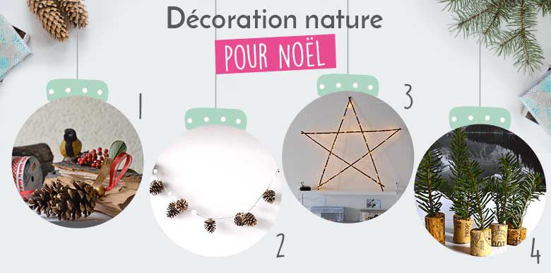 DIY : des déco de Noël très nature (et pas cher)