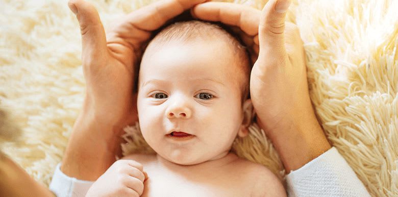 Avec le froid, bébé a la peau sèche