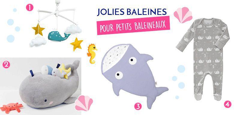 Shopping bébé : baleines pour petit baleineau