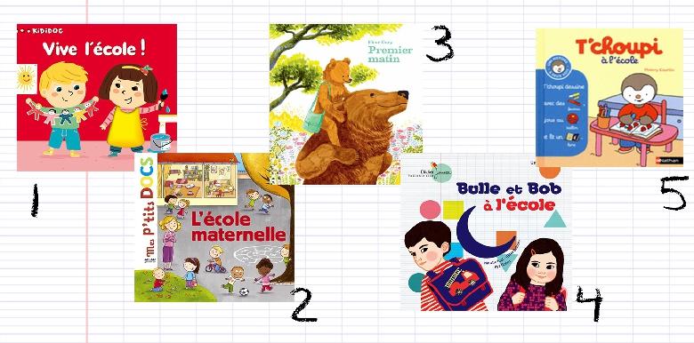 5 livres sur la rentrée en maternelle