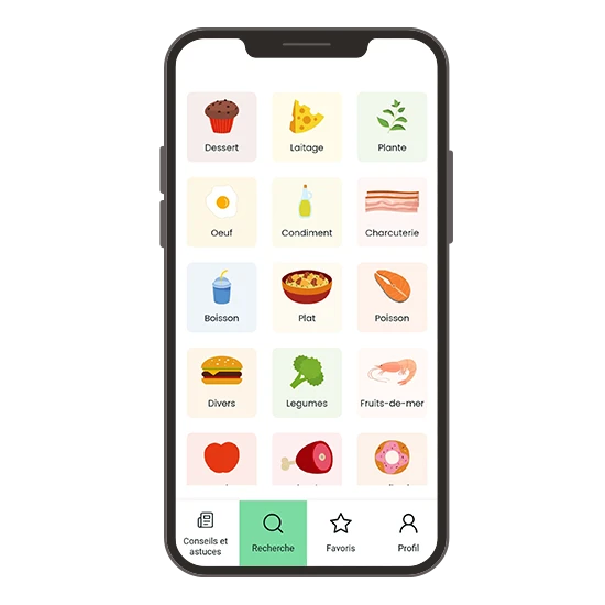 application alimentation grossesse liste aliments