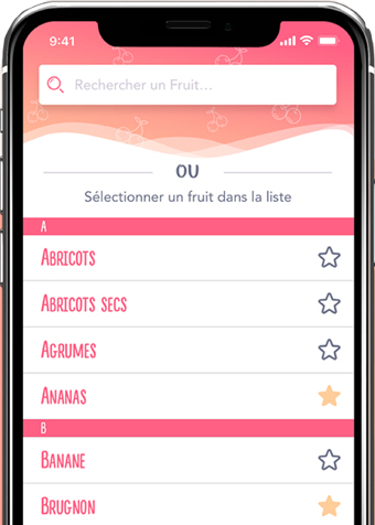 application alimentation grossesse