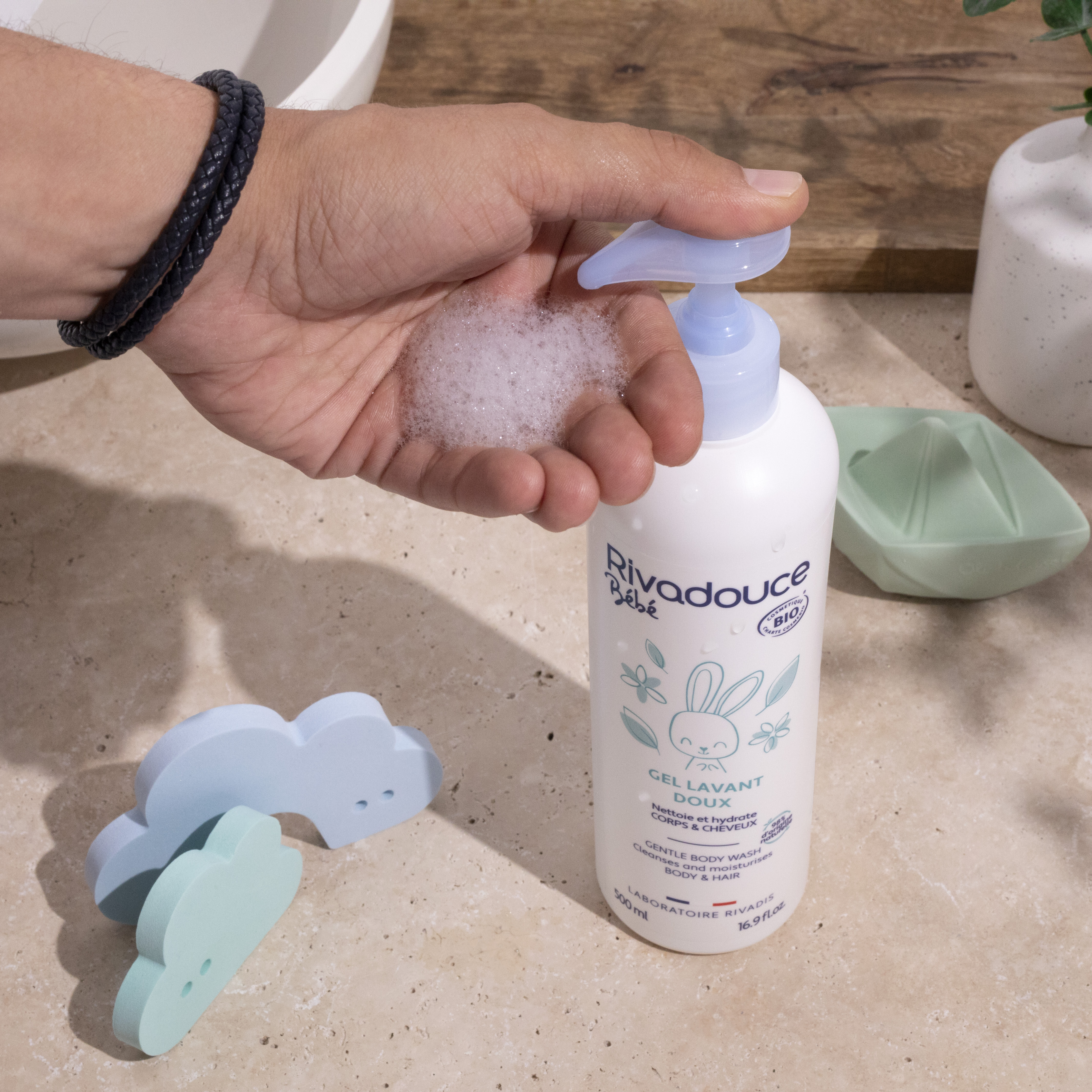 Gel lavant doux bébé Rivadouce