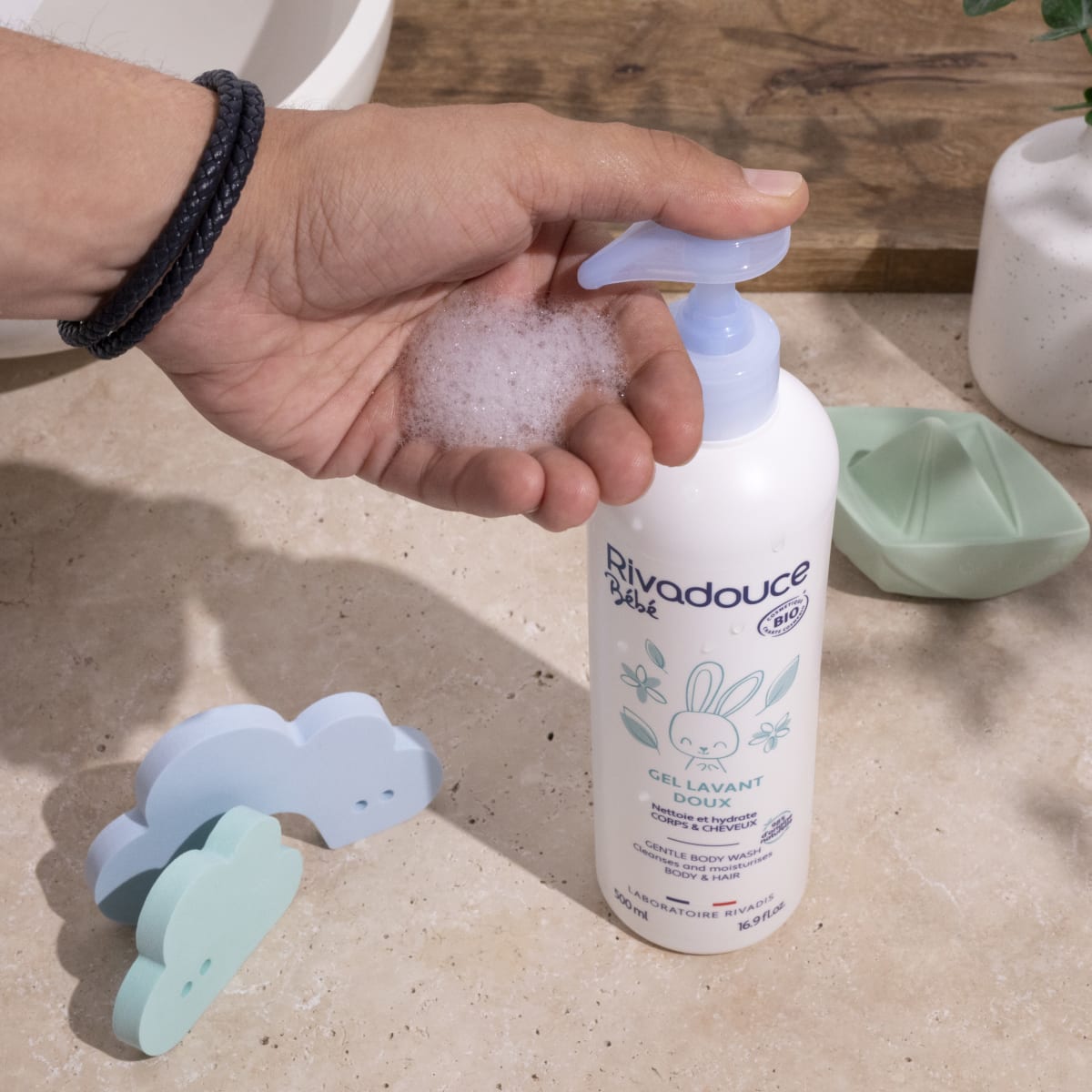 Gel lavant doux bébé Rivadouce