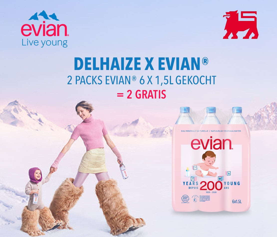 Promo Delhaize Evian