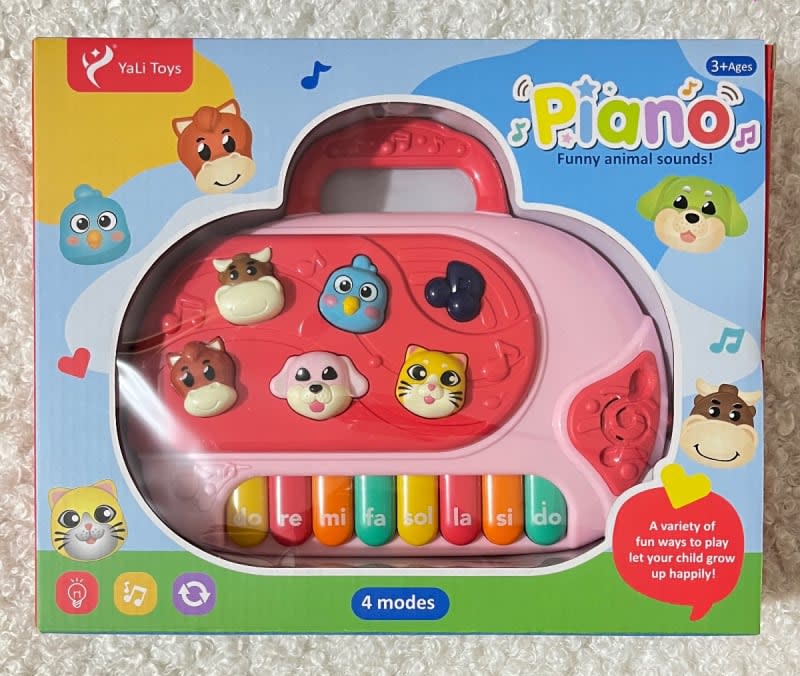 PIANO MUSICAL ANIMALITOS - rosado