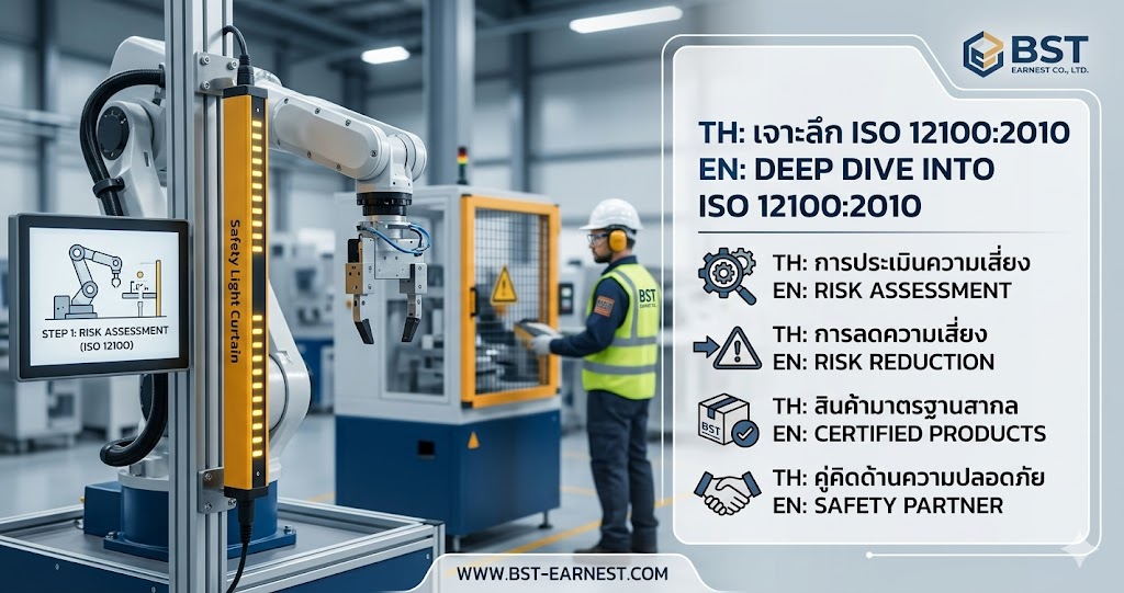 เจาะลึกมาตรฐาน ISO 12100:2010 หัวใจสำคัญของความปลอดภัยเครื่องจักรที่ BST Earnest ยึดมั่น